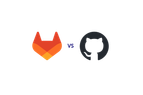 GitLab vs. GitHub-Logos