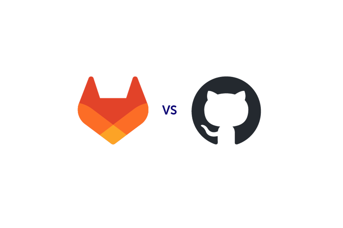 Logotipo de GitLab vs. Logotipo de GitHub