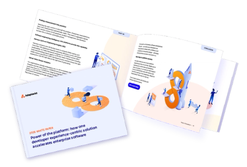 Image of the Power of the platform: how one developer experience-centric solution accelerates enterprise software delivery white paper