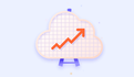 cloud image with upward graph