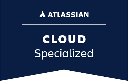 Abzeichen „Atlassian Cloud Specialized Partner“