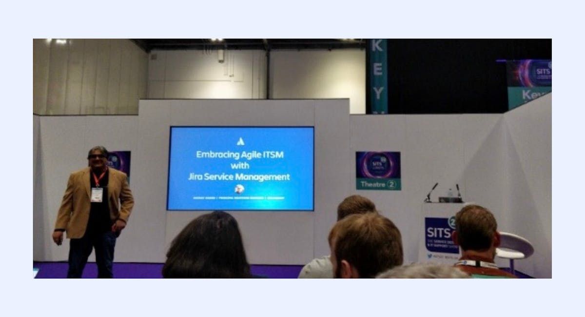 Atlassian's breakout session talk on Agile ITSM