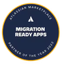 Abzeichen „Atlassian Partner of the Year 2022: Migration Ready Apps“