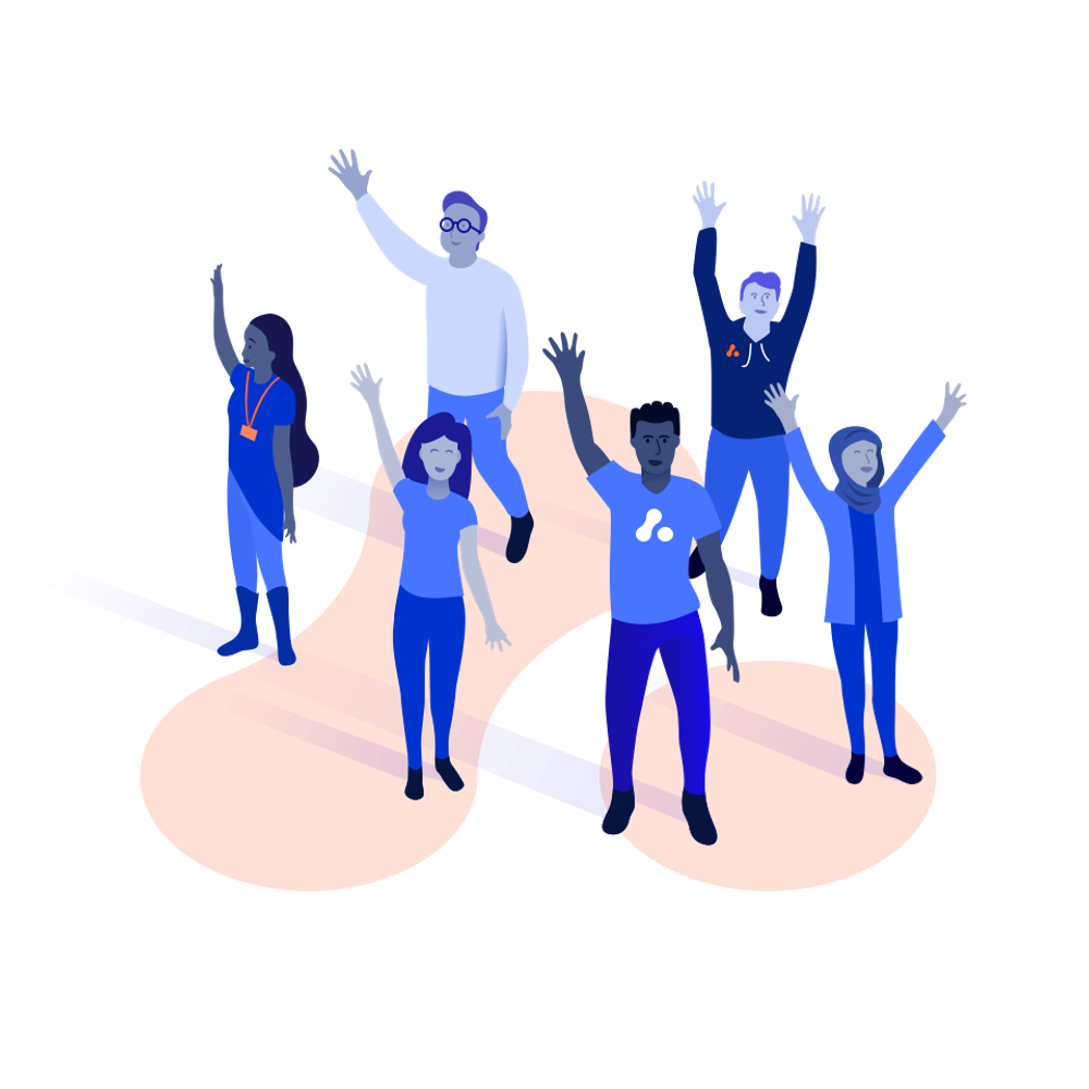 People on AVST glyph