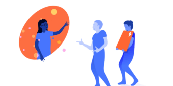 people welcoming and supporting each other