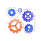 Cogs spot icon