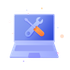 Laptop with tools