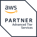 Abzeichen „AWS Partner Advanced Tier Services“