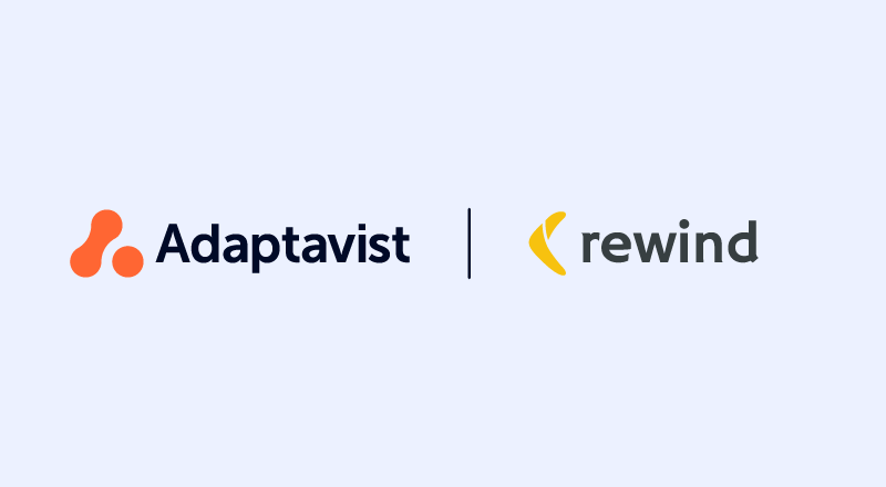 Adaptavist and rewind logos