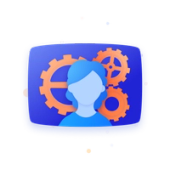 illustration of a figure behind a screen
