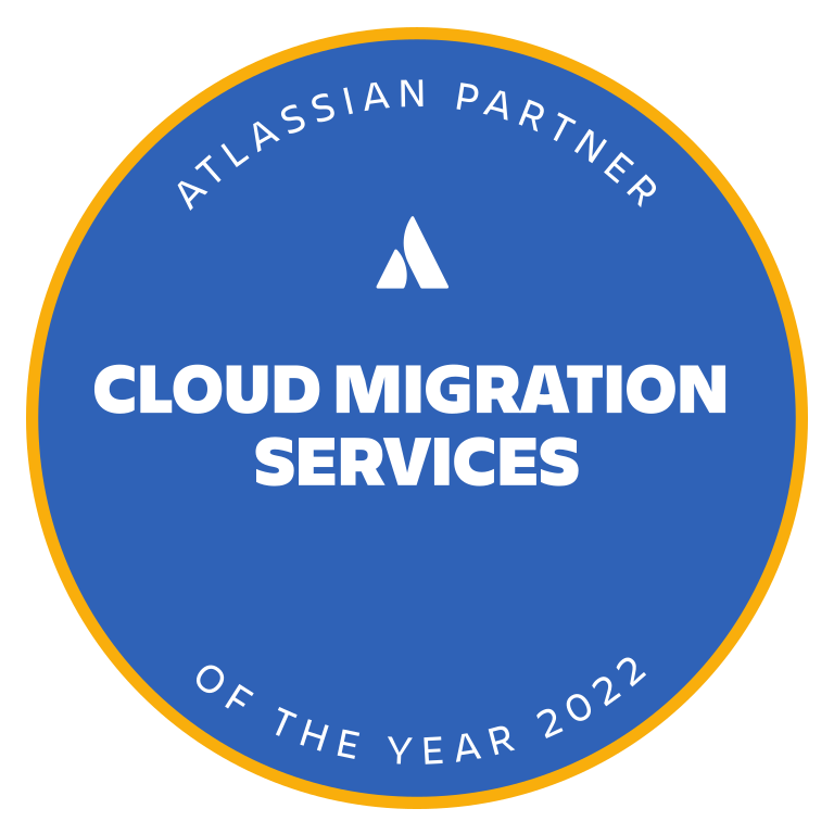Atlassian Partner of the Year 2022: Cloud Migration Services badge