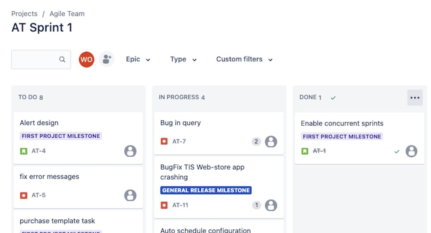 Screenshot showing step one of how to get the big-picture view of your agile project management in Jira.