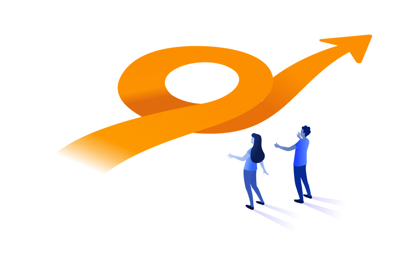 people looking at an agile path