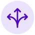 arrows going in different directions