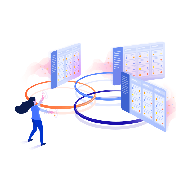 woman showing dashboard