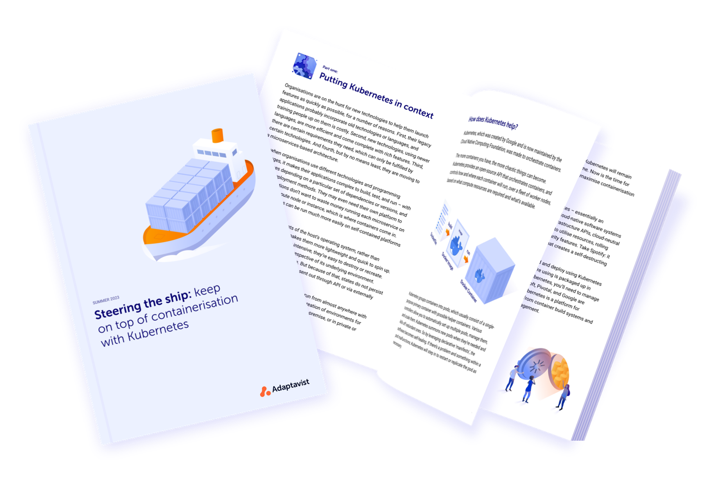Steering the ship: keep on top of containerisation with Kubernetes eBook cover
