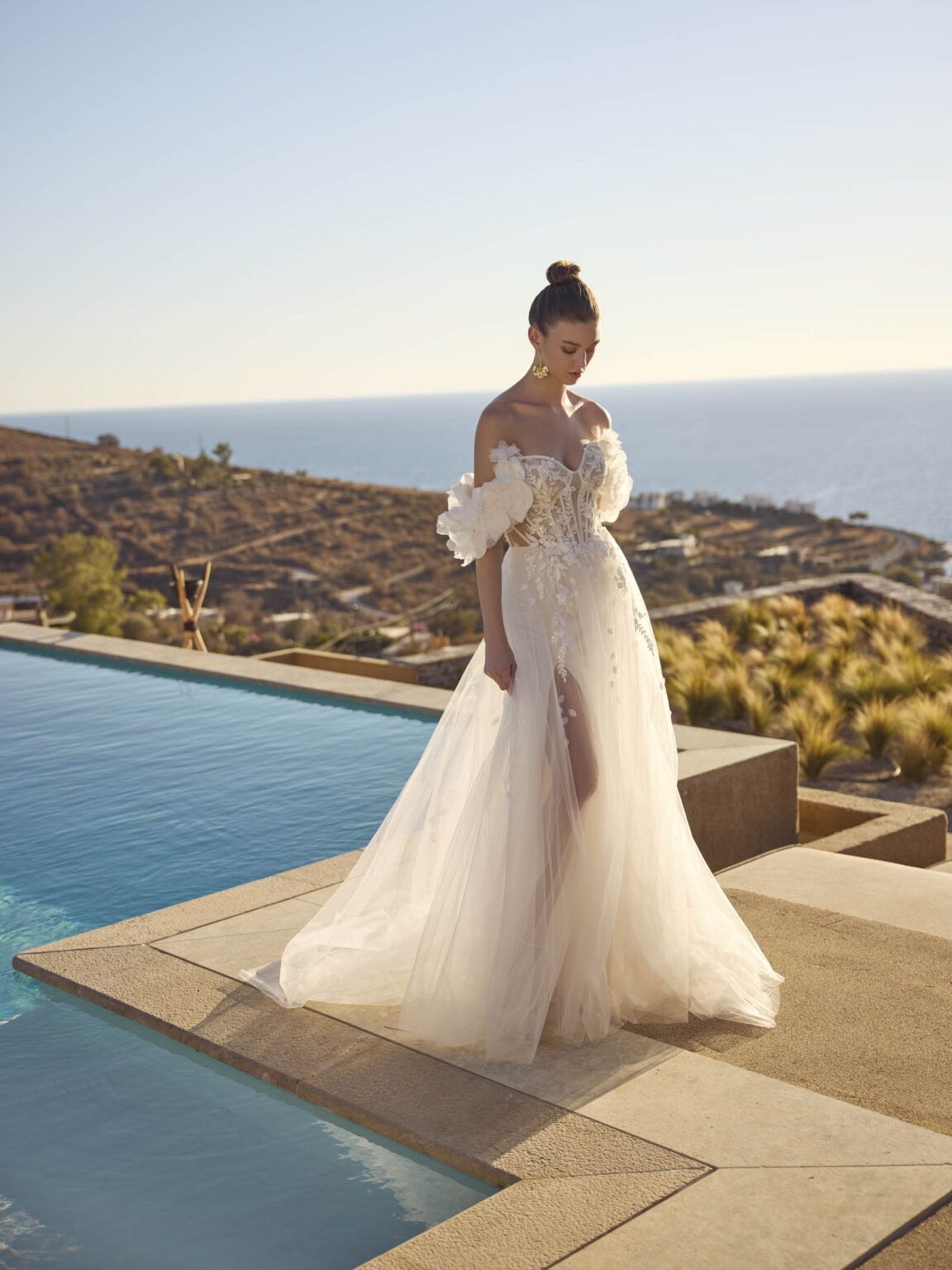 Lace bridal dress