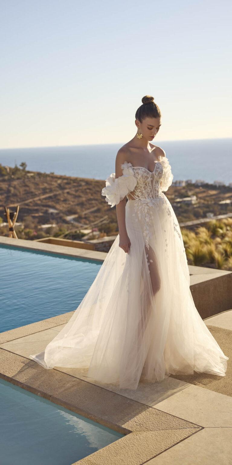 Lace bridal dress