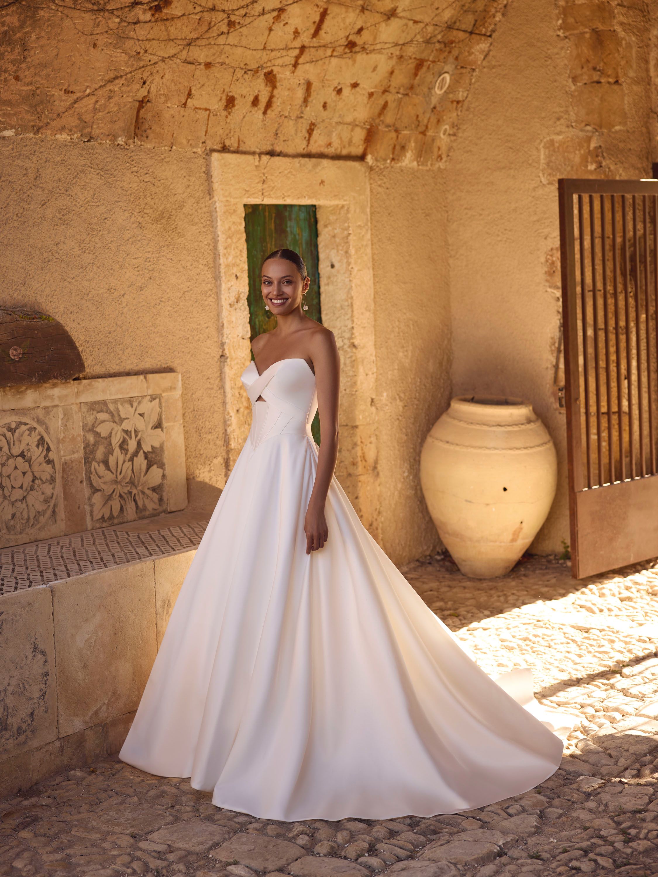 Mikado bridal dress
