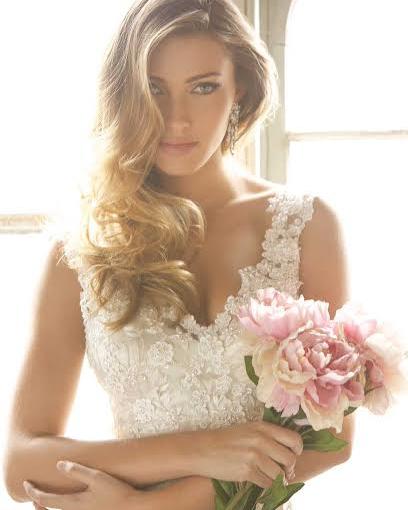 Modest wedding dress with sleeves at Aleana's Bridal