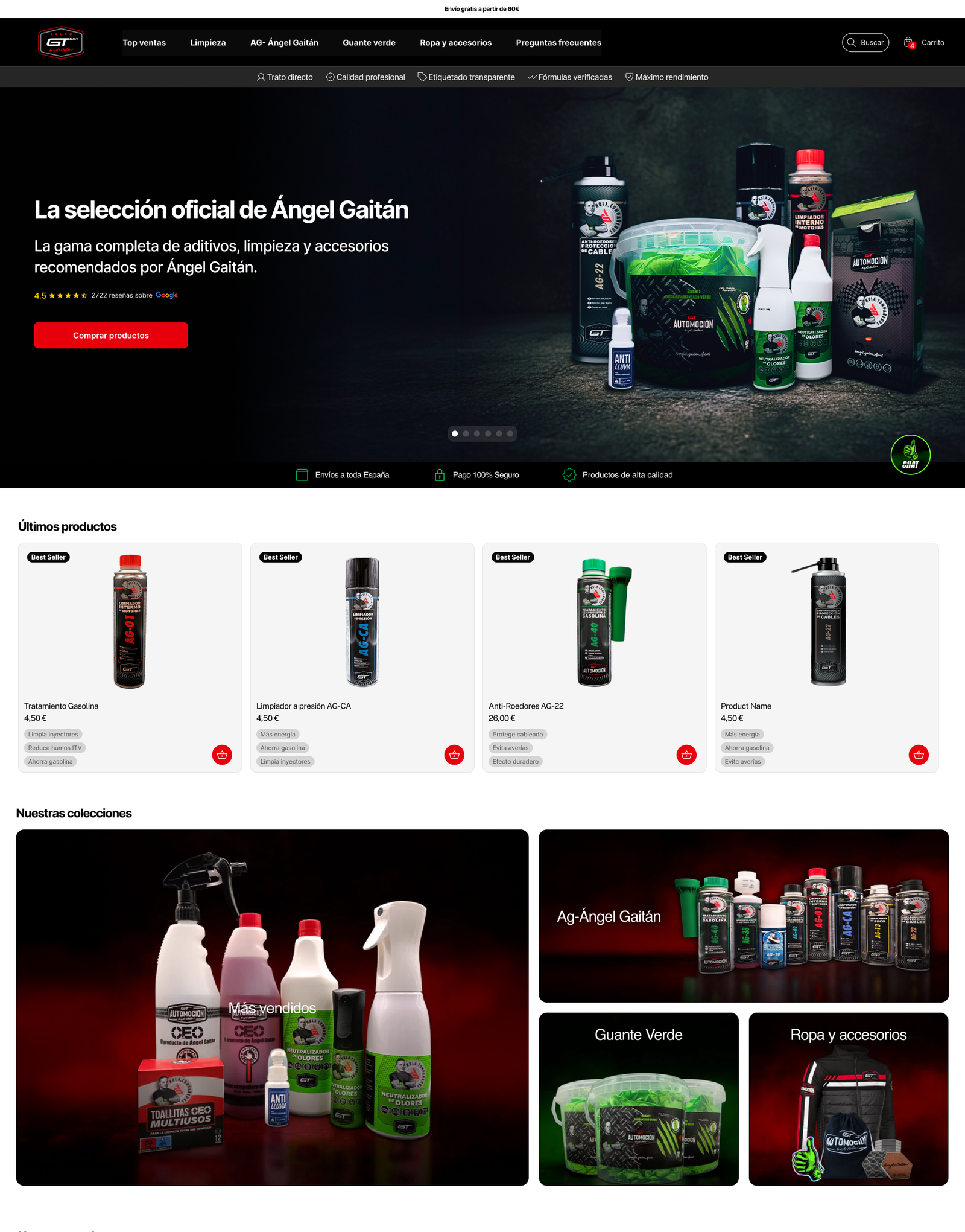 GT Automoción | Ecommerce Design