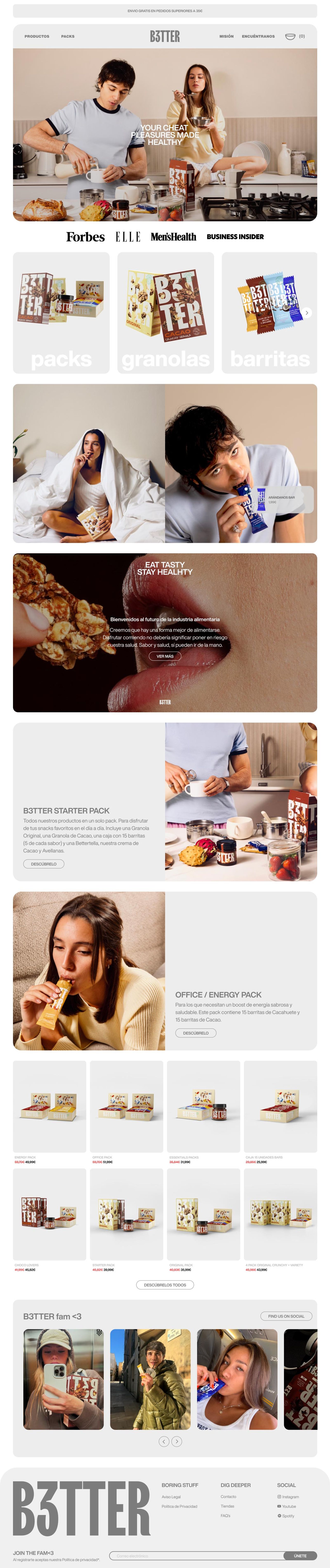 B3tter | Ecommerce Design