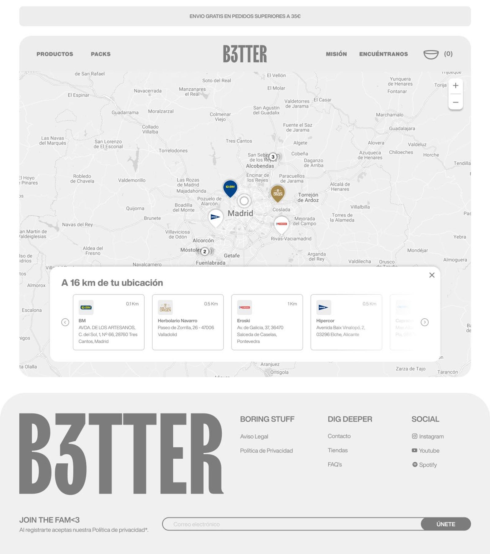B3tter | Ecommerce Design