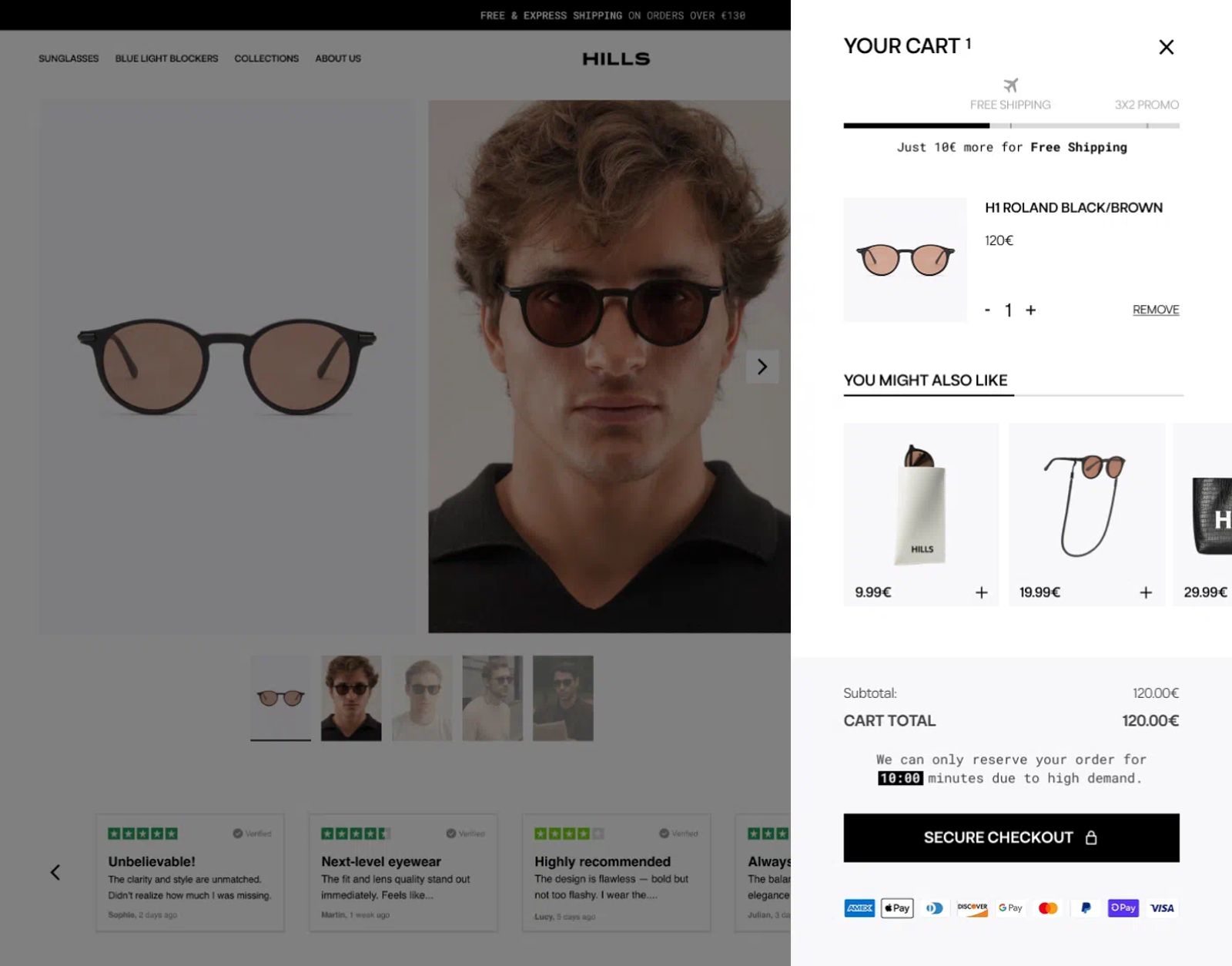 HILLS | Ecommerce redesign