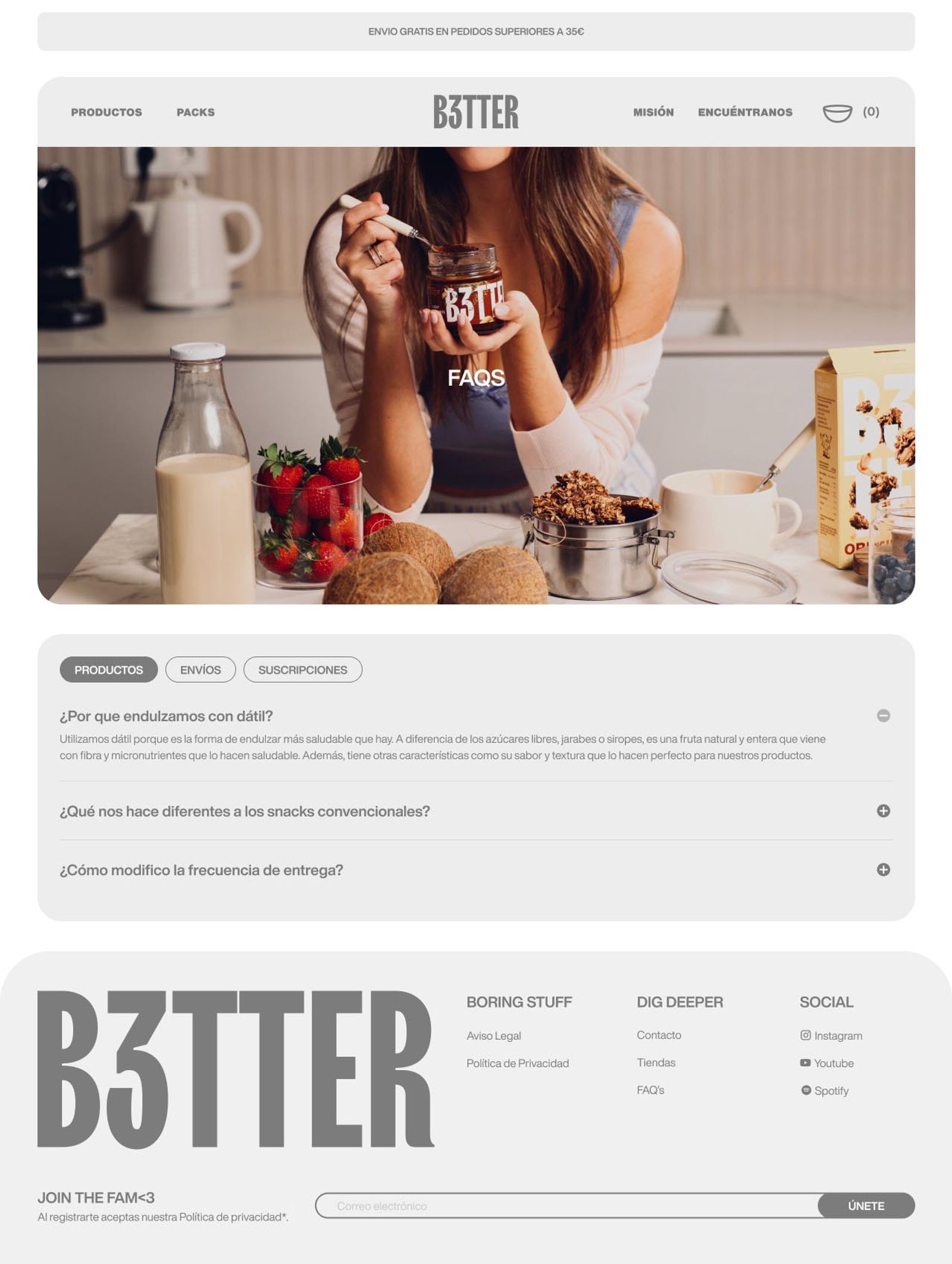 B3tter | Ecommerce Design