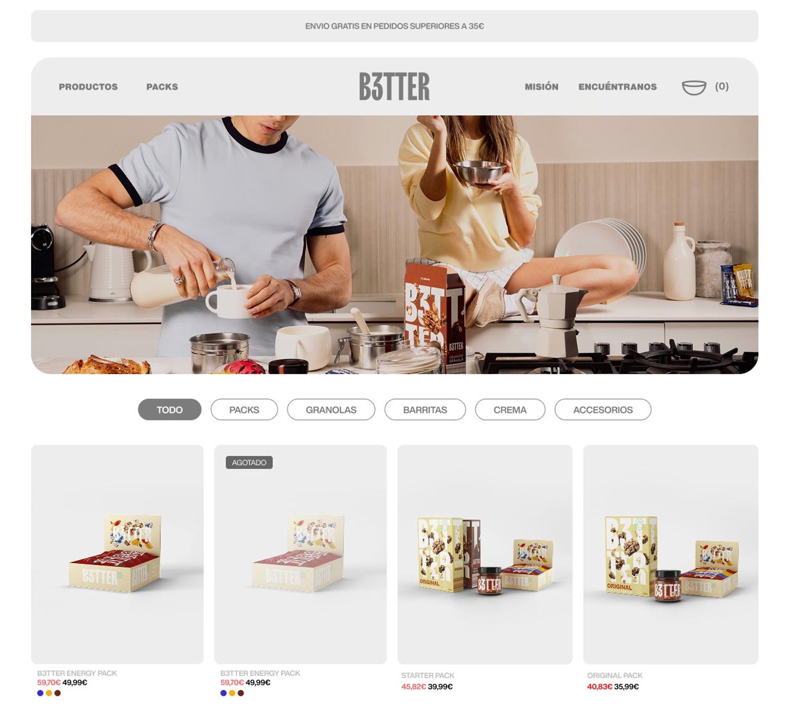 B3tter | Ecommerce Design
