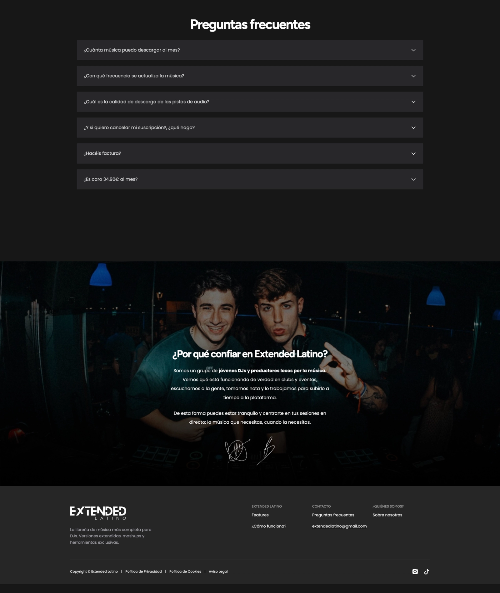 Extended Latino | Web Design