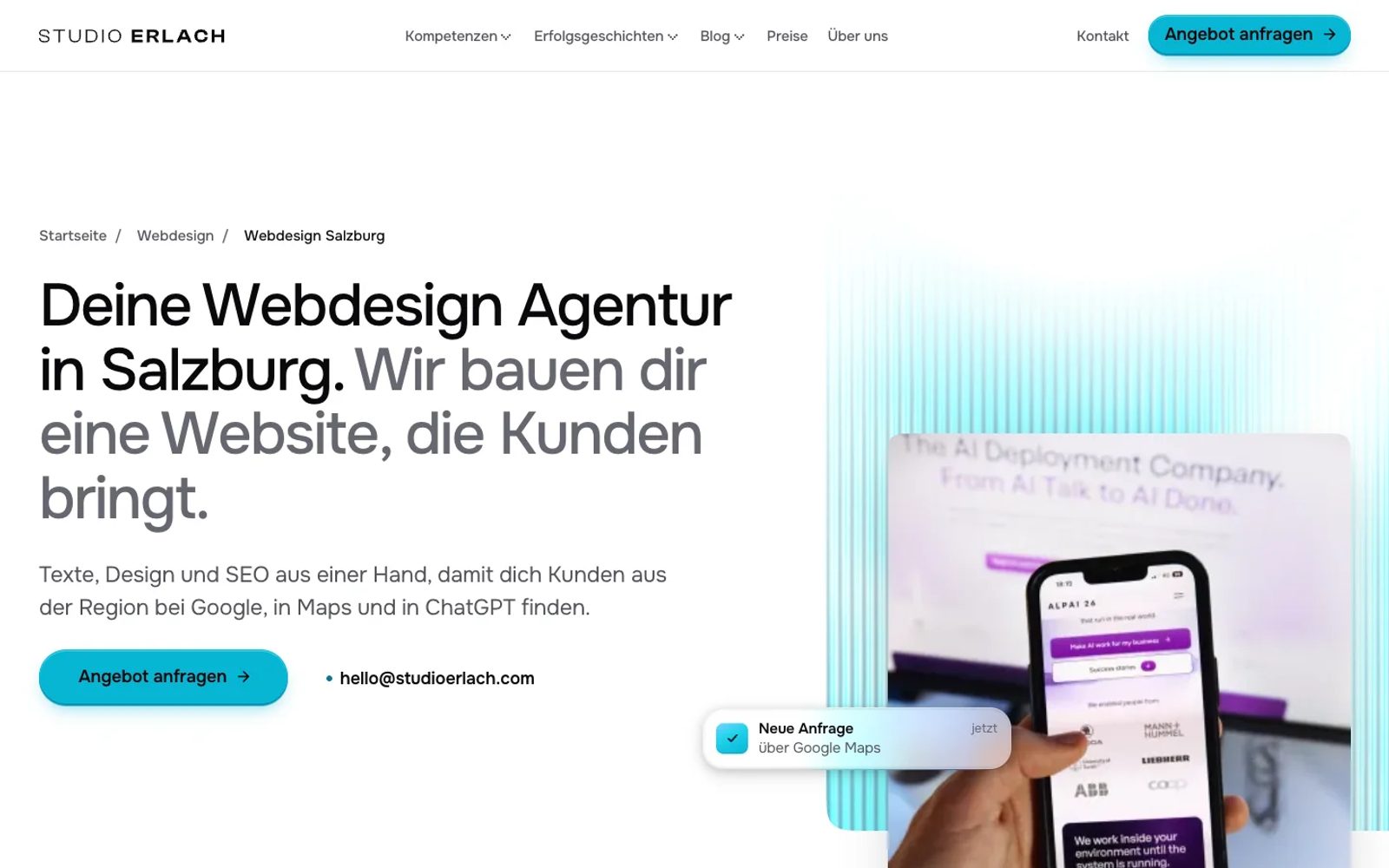 Projekt für Studio Erlach, Ansicht 3