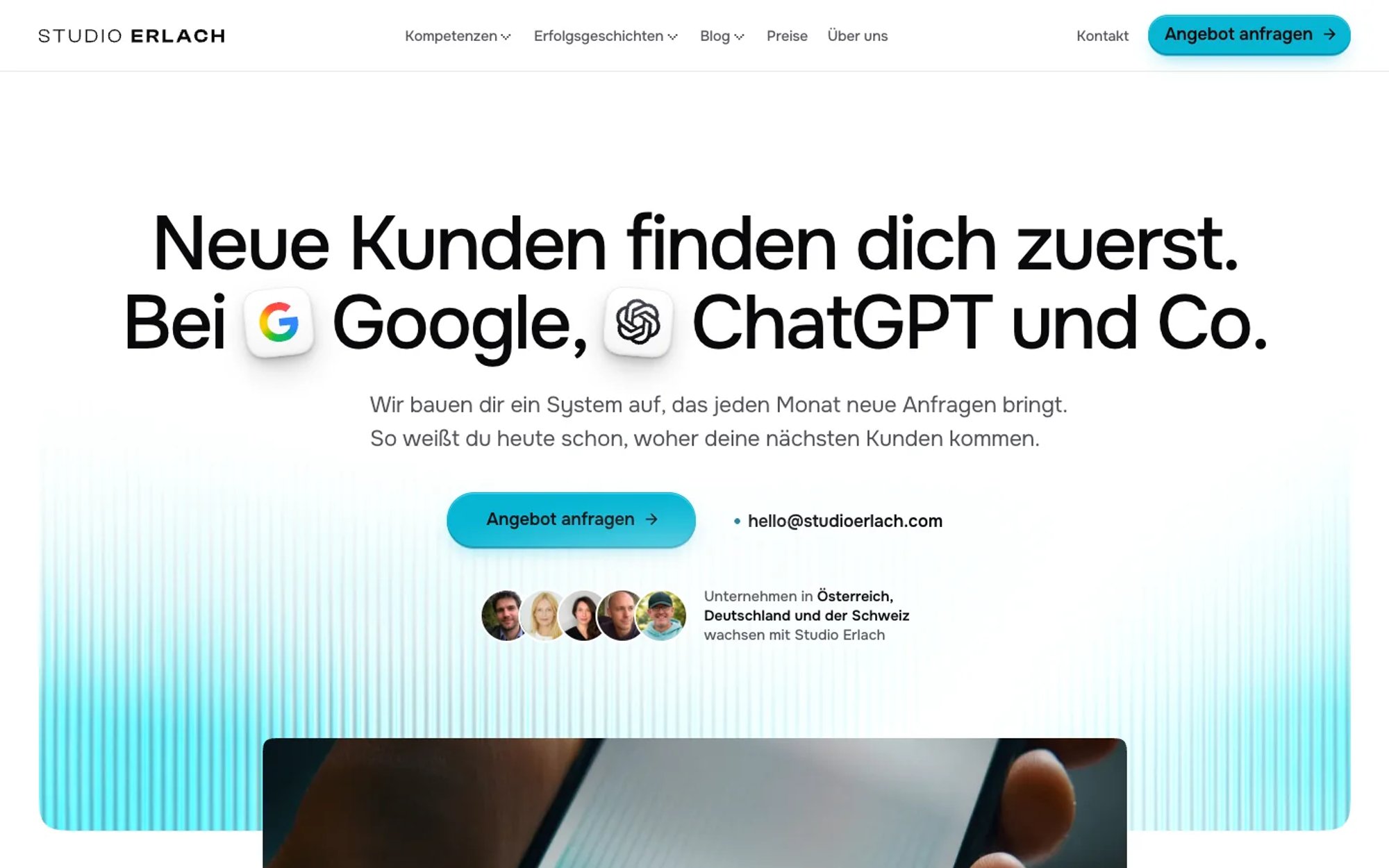 Projekt für Studio Erlach