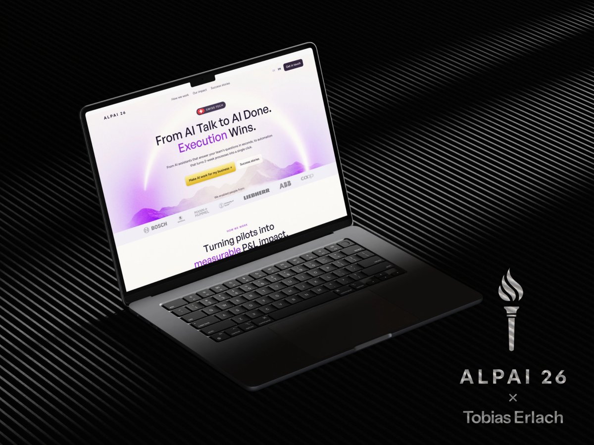 Website von ALPAI 26, gebaut von Studio Erlach