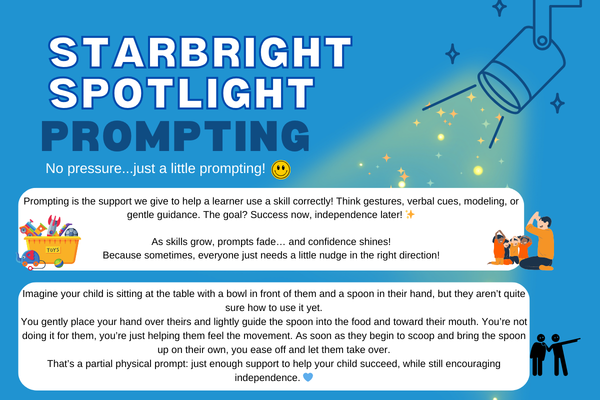StarBright ABA ABAWordOfTheWeek Prompting ABATherapy LearningTogether SmallStepsBigWins