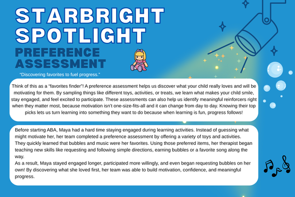 Word of the week ABA StarBright Preference assessment