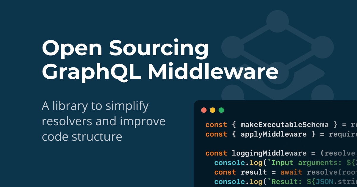 Open Sourcing GraphQL Middleware - Library to Simplify Your Resolvers
