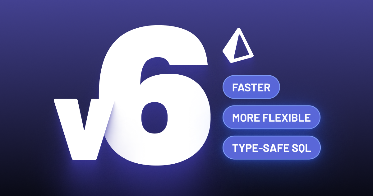 Prisma 6: Better Performance, More Flexibility & Type-Safe SQL