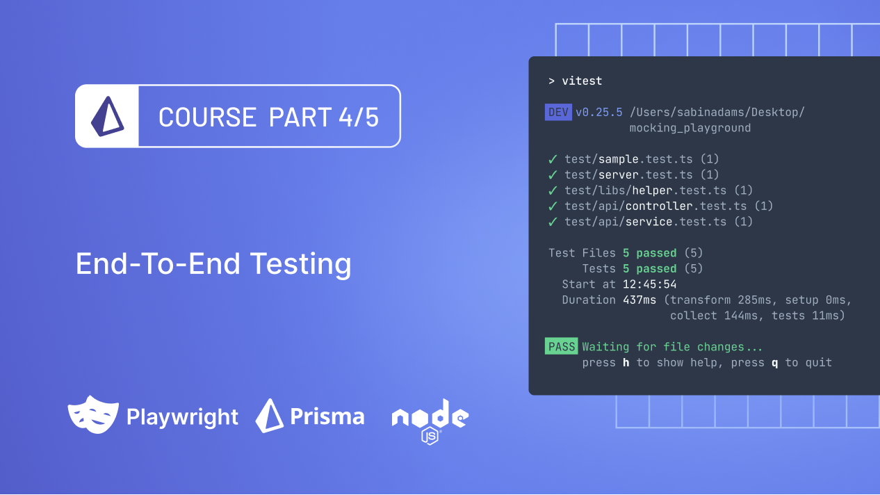 The Ultimate Guide to Testing with Prisma: End-To-End Testing