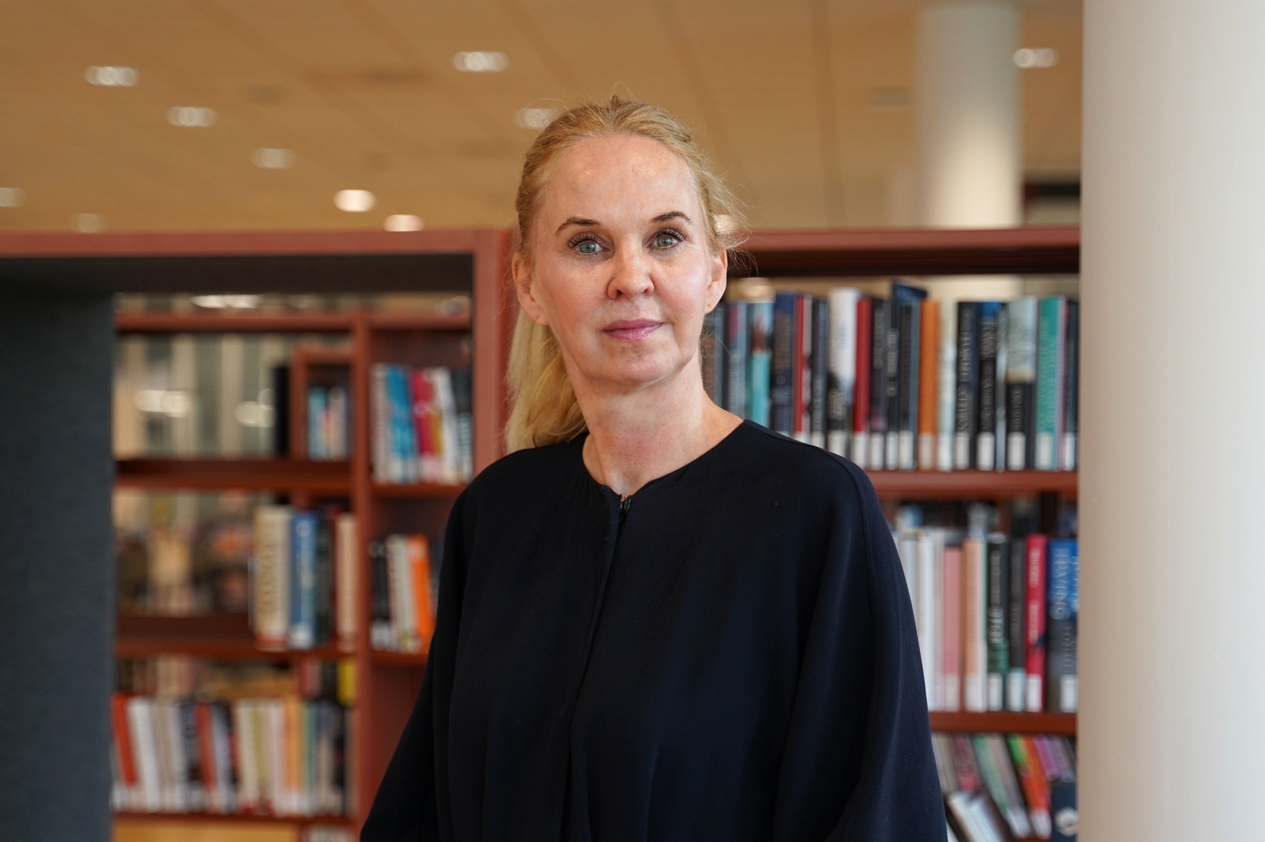 Portrett av styreleder i Biblioteksentralen SA Janne Log