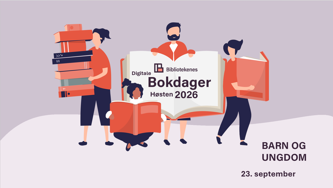 Illustrasjon av banner for Barnebokdagen høsten 2026