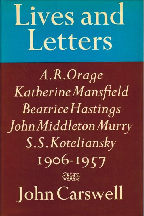 cover image of the book Lives And Letters