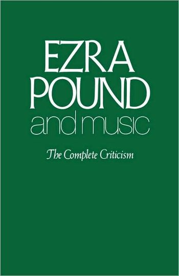 cover image of the book Ezra Pound And Music