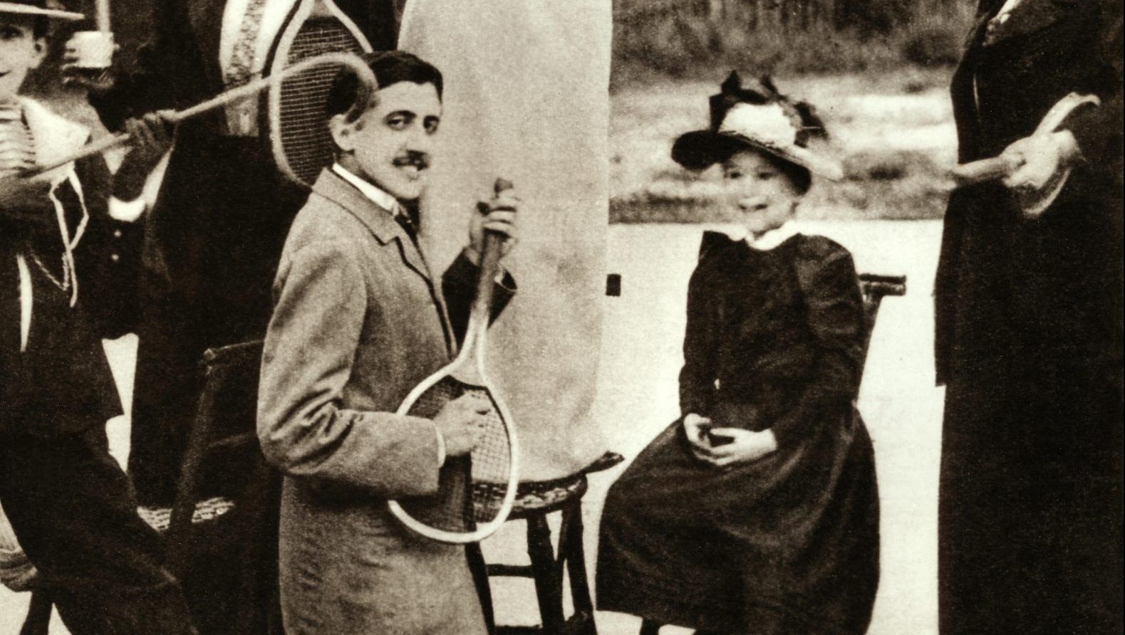 Marcel Proust on holiday with his family, circa 1892. 