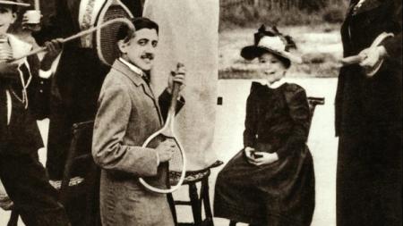 Marcel Proust on holiday with his family, circa 1892.