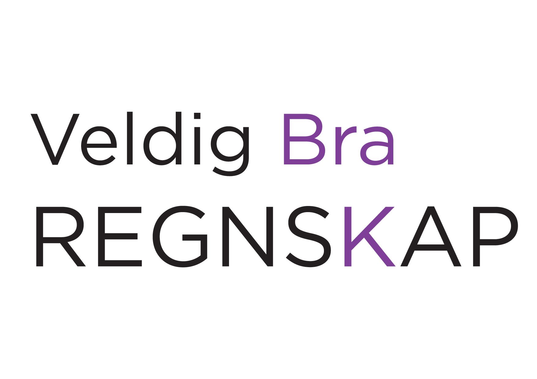 Veldig Bra Regnskap Forside