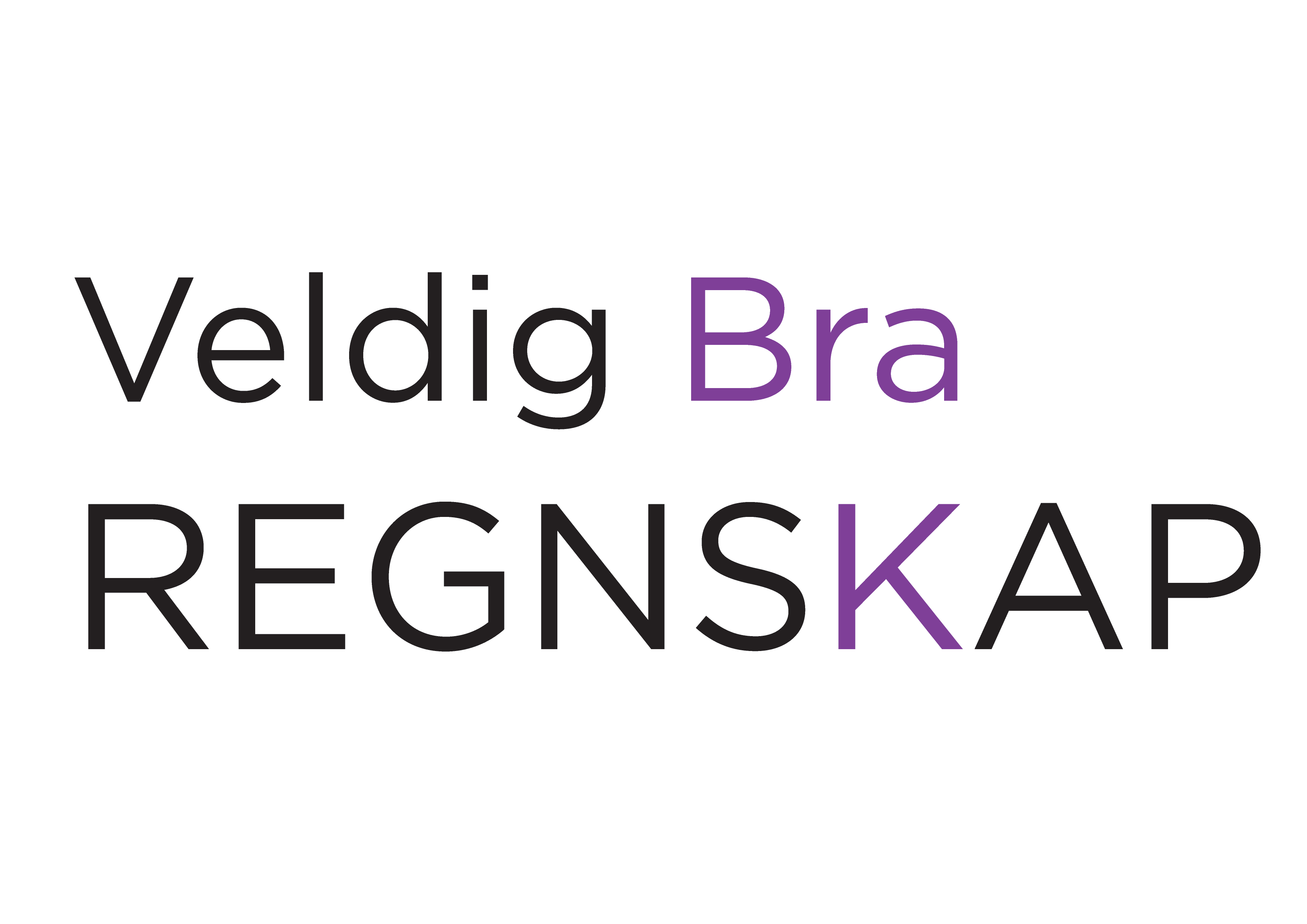 Veldig Bra Regnskap Logo