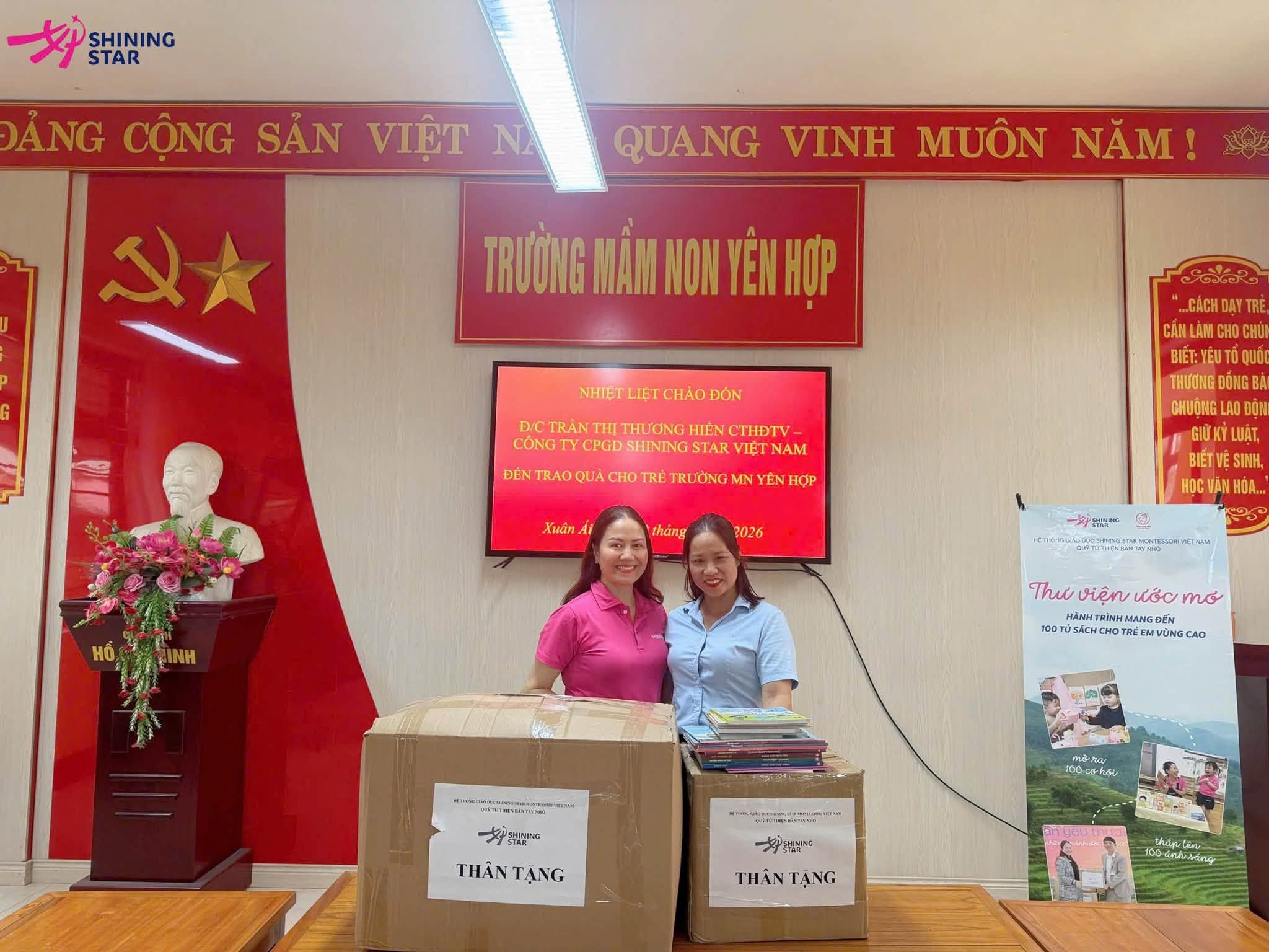 Ủng hộ 100 tủ sách cho trẻ em vùng cao