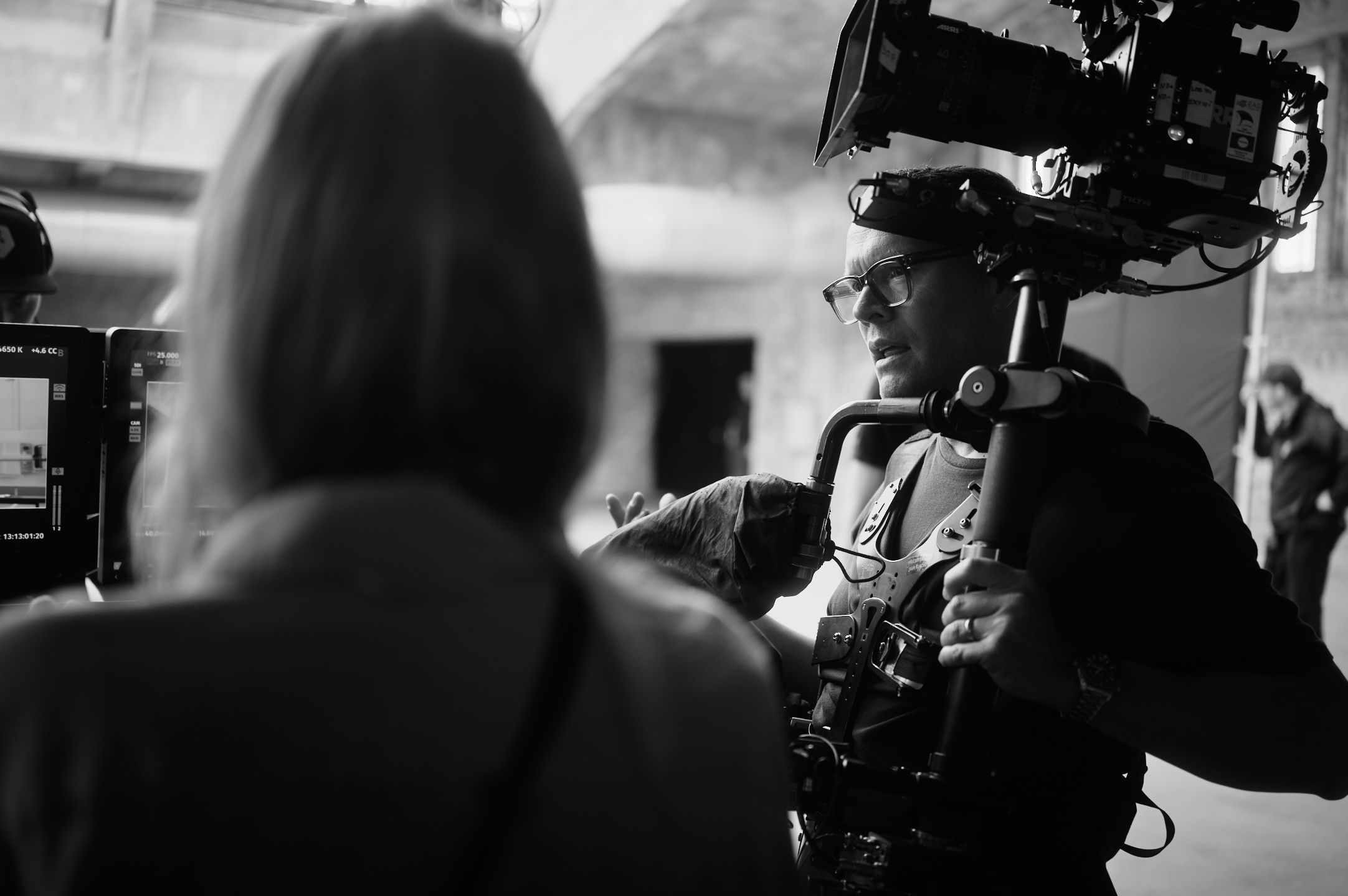 Johan Palm on set for Polestar 5 Walkaround