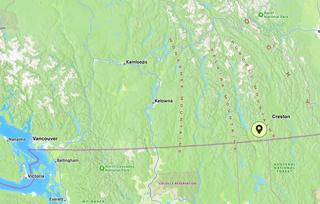 Map diagram of Creston Valley